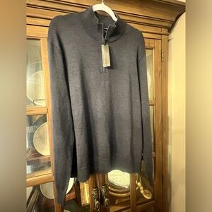 Men’s Banana Republic wool quarter zip
Navy blue 
Size XL 
New with tags